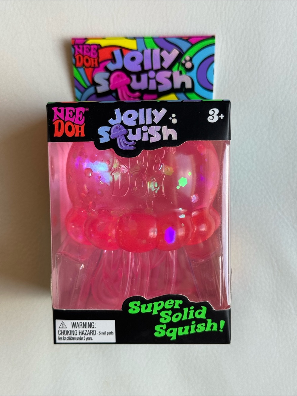 RARE NeeDoh Jelly Squish Jellyfish Squishy Pink NEW Authentic SHIPS TODAY!